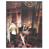 "Cafe Florian" Framed Print by Juarez Machado