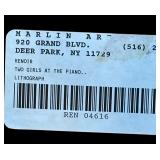 "Two Girls at the Piano" Framed Print by Pierre-Auguste Renoir