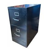 Hon Metal Two Drawer File Cabinet