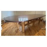 Extra Large Executive Conference Table by Stephan White / Dining Table / Custom Wood Conference / Dining Table with Copper Surface