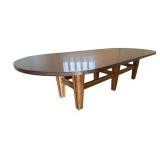 Extra Large Executive Conference Table by Stephan White / Dining Table / Custom Wood Conference / Dining Table with Copper Surface