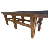 Extra Large Executive Conference Table by Stephan White / Dining Table / Custom Wood Conference / Dining Table with Copper Surface