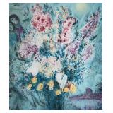 "Lovers Bouquet IV" Limited Edition Framed Print by Marc Chagall