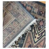 Area Rug with Geometric Patterns, 66 x 92 Inches