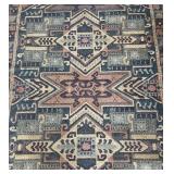Area Rug with Geometric Patterns, 66 x 92 Inches