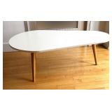 Mid-Century Modern Style Coffee Table with Tapered Legs