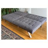 Convertible Sofa Bed with Gray Upholstery