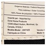 Convertible Sofa Bed with Gray Upholstery