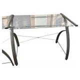 Metal Glass Top Desk