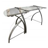 Metal Glass Top Desk
