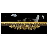 Vintage Ornate Gilt Mirror with Floral Design