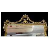 Vintage Ornate Gilt Mirror with Floral Design