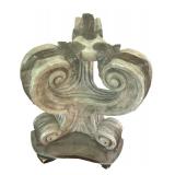 Neoclassical Italian Glass-Top Dining Table