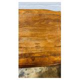 Vintage Wooden Side Table with Barley Twist Legs