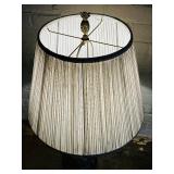 Vintage Chinoiserie Table Lamp / Birds Tropical Floral Asian Vase Lamp