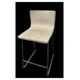 Ikea Bernhard White Faux Leather Bar Stool