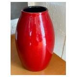German Scheurich Amano Torpedo Vase in Oxblood Red