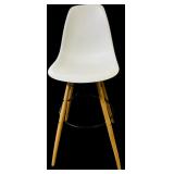 Pair of White Eiffel Barstools