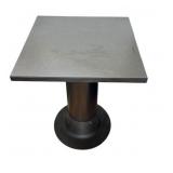 Petite Table with Metal Industrial Base