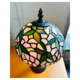 Stunning Petite Tiffany Style Stained Glass Table Lamp