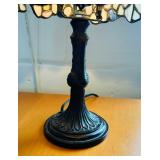 Stunning Petite Tiffany Style Stained Glass Table Lamp