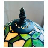 Stunning Petite Tiffany Style Stained Glass Table Lamp