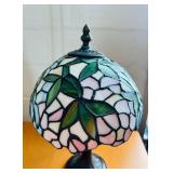 Stunning Petite Tiffany Style Stained Glass Table Lamp