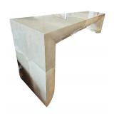 Vintage Long Chic Lacquered Console Table Karl Springer Style