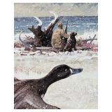 Framed Print Bluebills in a Snow Storm from The Game Art Collection of The Remington Arms Company, Inc. Art Print