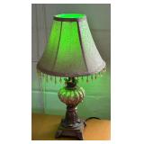 Stylish Petite Lamp with Beaded Lampshade