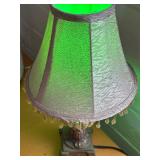Stylish Petite Lamp with Beaded Lampshade