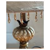 Stylish Petite Lamp with Beaded Lampshade