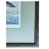 Framed Print Bluebills in a Snow Storm from The Game Art Collection of The Remington Arms Company, Inc. Art Print