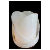 Vintage Carlo Nason for Mazzega Mid Century Modern Modular White Table Lamp, 1960s