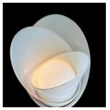 Vintage Carlo Nason for Mazzega Mid Century Modern Modular White Table Lamp, 1960s