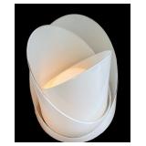 Vintage Carlo Nason for Mazzega Mid Century Modern Modular White Table Lamp, 1960s