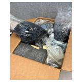 Assorted Rubber Stopper Box of 000 and 00, Solid, 1 hole, and 2 hole