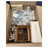 Assorted Science BOX - $100 Retail Value - Goggles, Watch Glasses, Culture Tubes, Cap Jars, Volumetric Flasks