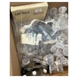 Assorted Science BOX - $100 Retail Value - Goggles, Watch Glasses, Culture Tubes, Cap Jars, Volumetric Flasks