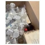 Assorted Science BOX - $100 Retail Value - Goggles, Watch Glasses, Culture Tubes, Cap Jars, Volumetric Flasks