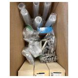 Assorted Science BOX - $100 Retail Value - Filter Paper, Graduated Cylinders, Clamps, Vials, Test Tubes, Lab Gas Valve