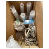 Assorted Science BOX - $100 Retail Value - Filter Paper, Graduated Cylinders, Clamps, Vials, Test Tubes, Lab Gas Valve