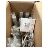 Assorted Science BOX - $100 Retail Value - Filter Paper, Graduated Cylinders, Clamps, Vials, Test Tubes, Lab Gas Valve