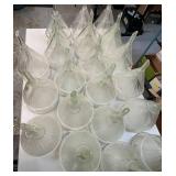 No Shipping: 40 - Heavy Wall Ribbed Funnels, 16oz, Heavy Glass. Mercer