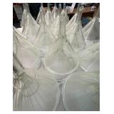 No Shipping: 40 - Heavy Wall Ribbed Funnels, 16oz, Heavy Glass. Mercer