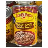 Collection of 12 Cans of Old El Paso Traditional Refried Beans