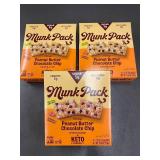 HI 5 - Munk Pack Chewy Peanut Butter Chocolate Chip Granola Bars - Pack of 12