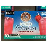 CT 5 - 3 Boxes of The Original Donut Shop Iced Refreshers Strawberry Acai K-Cup Pods