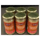 AZ 3 - Set of 6 Dynasty Chinese-Style Mustard Sauce 4 oz Jars