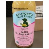 AL3 - Box of 6 California Olive Ranch Garlic Apple Cider Vinaigrette Dressing 10 fl oz